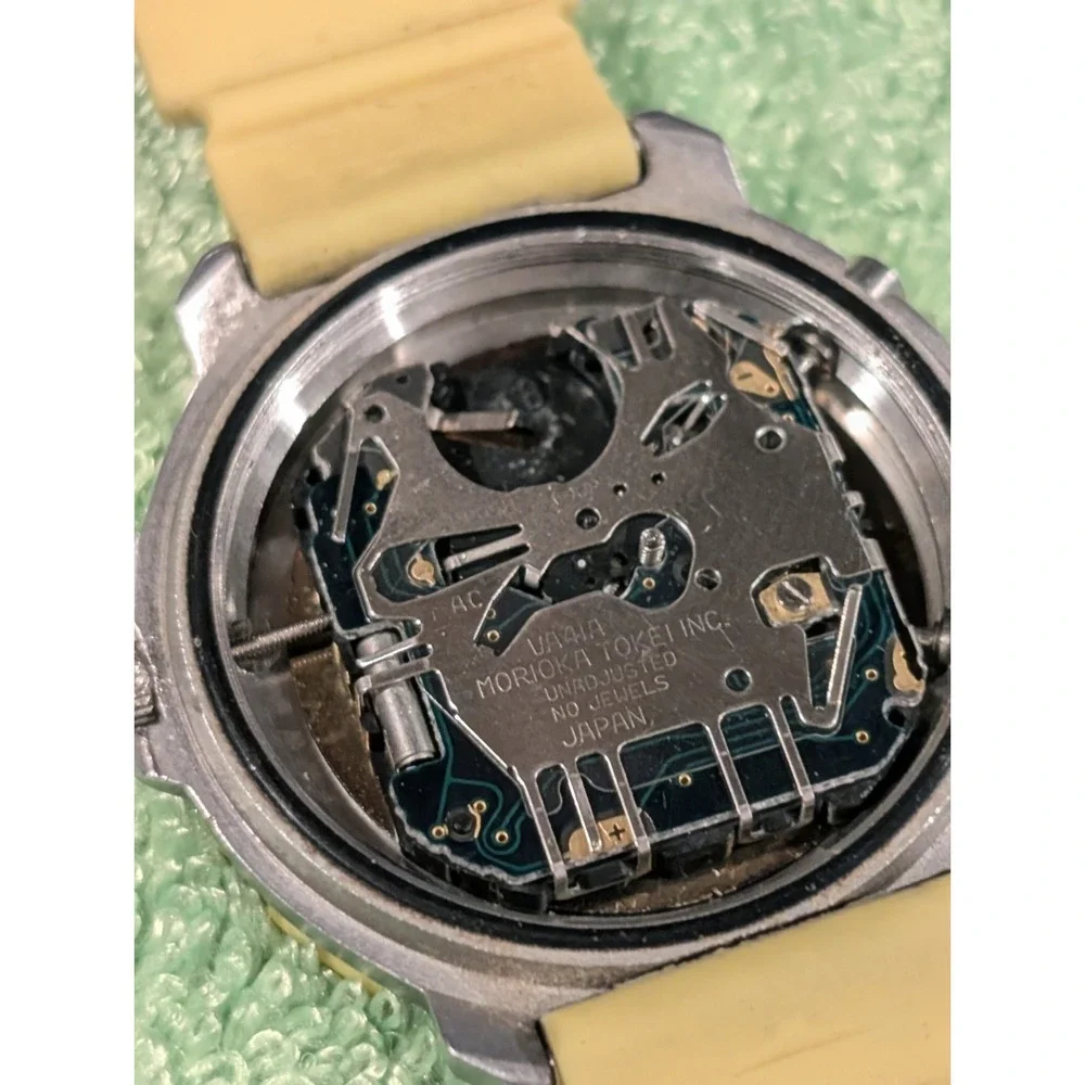 L.L. Bean Unisex High Country 85302-272 Yellow Ana-Digi Resin Sport Watch